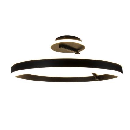LED Hämardatav pinnale kinnitatav lühter LED/86W/230V 3000-6500K must + kaugjuhtimispult