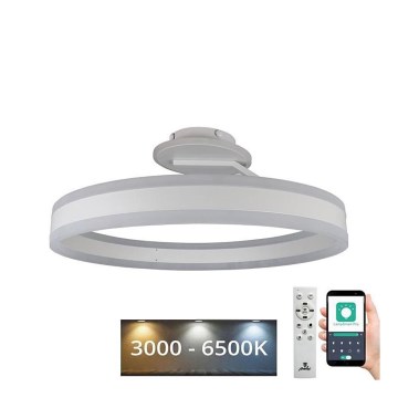 LED Hämardatav pinnale kinnitatav lühter LED/86W/230V 3000-6500K valge + kaugjuhtimispult