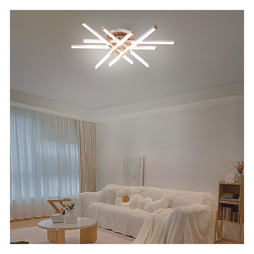LED Hämardatav pinnale kinnitatav lühter LED/90W/230V 3000-6500K + kaugjuhtimispult