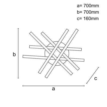 LED Hämardatav pinnale kinnitatav lühter LED/90W/230V 3000-6500K + kaugjuhtimispult