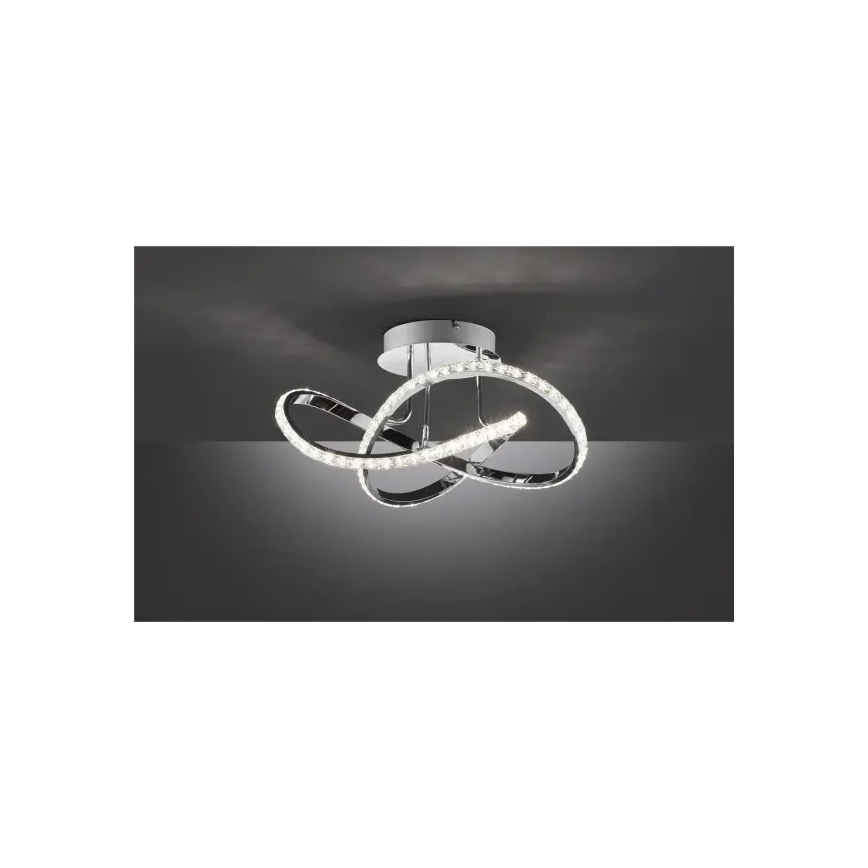 LED-hämardatav pinnapealne lühter ABRO LED/26W/230V läikiv kroom