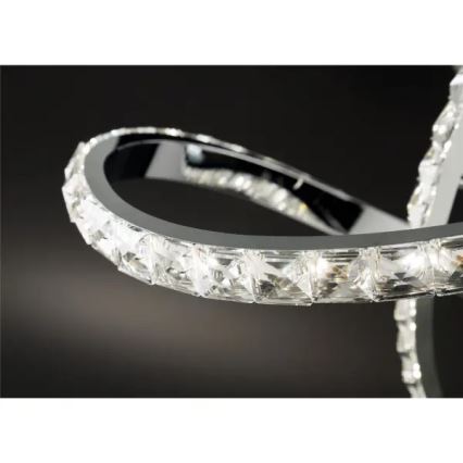 LED-hämardatav pinnapealne lühter ABRO LED/26W/230V läikiv kroom