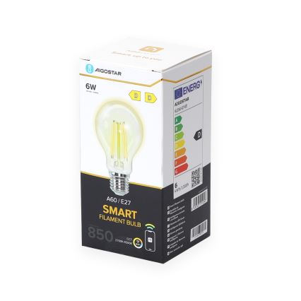 LED Hämardatav pirn A60 E27/6W/230V 2700-6500K Wi-Fi - Aigostar