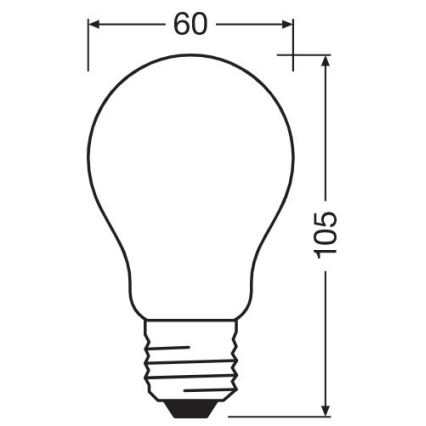 LED Hämardatav pirn A60 E27/7W/230V 2700K - Osram