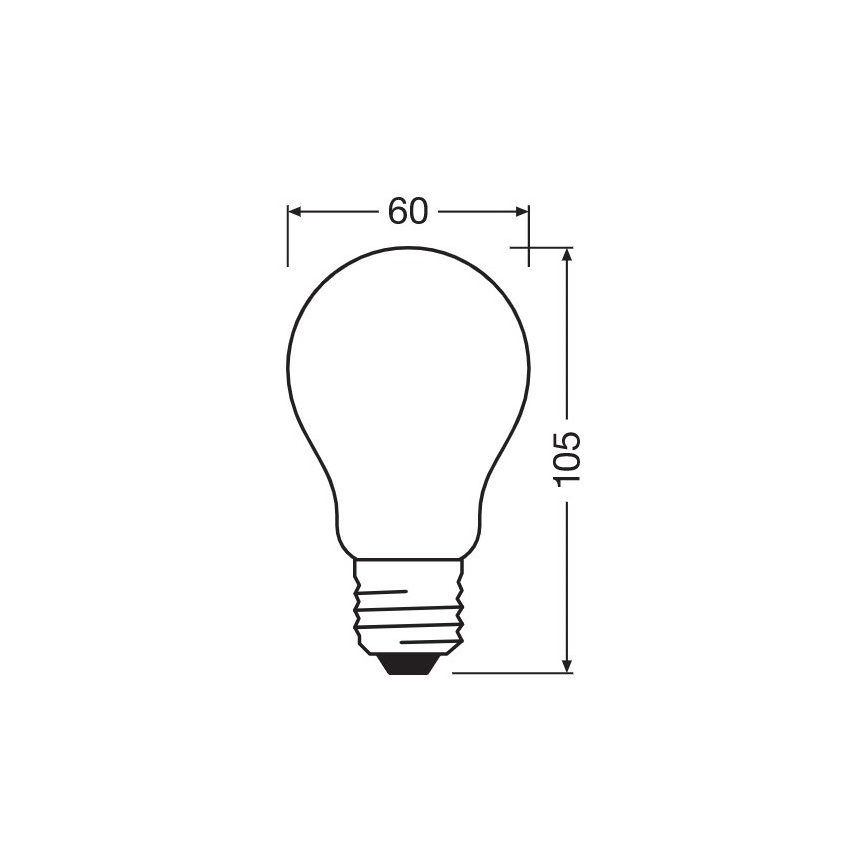 LED Hämardatav pirn A60 E27/7W/230V 2700K - Osram