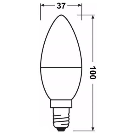 LED Hämardatav pirn B35 E14/5W/230V 2700K - Osram