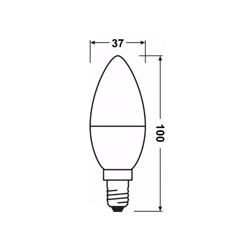 LED Hämardatav pirn B35 E14/5W/230V 2700K - Osram