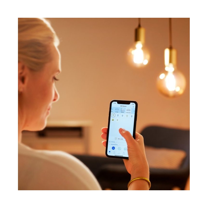 LED Hämardatav pirn FILAMENT C35 E14/4,9W/230V 2700-6500K CRI 90 Wi-Fi - WiZ