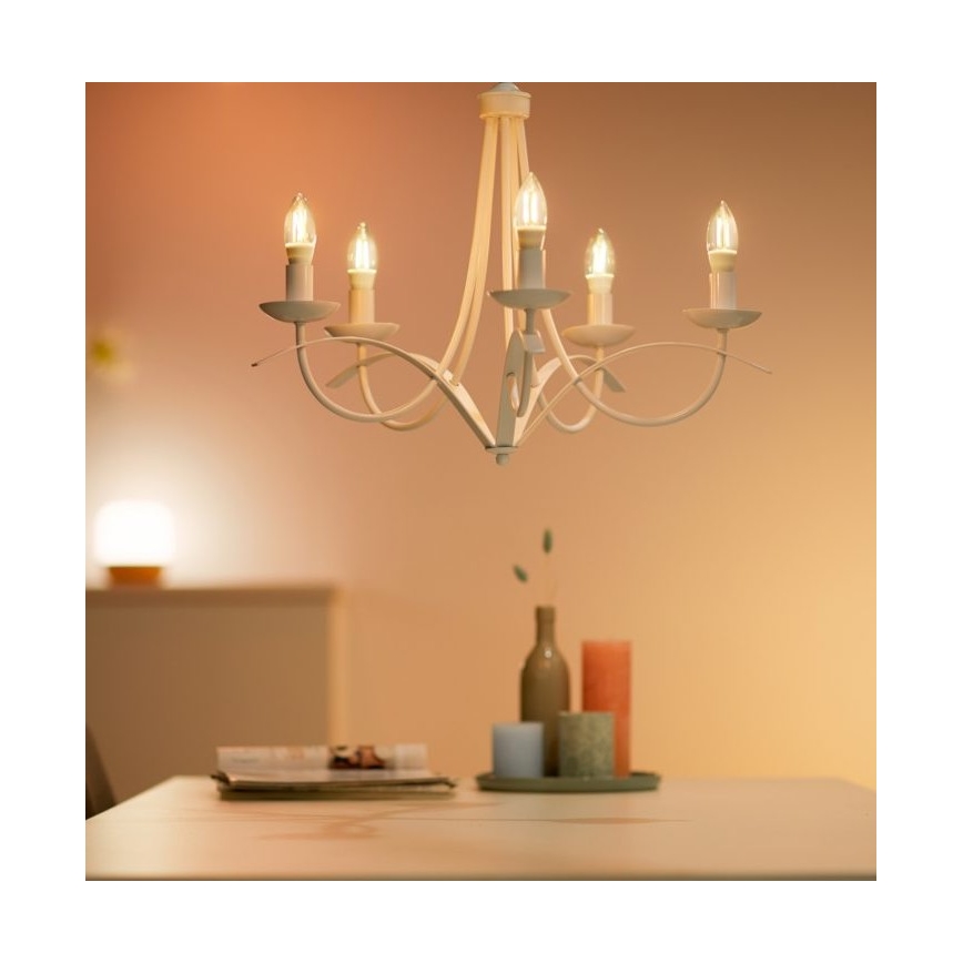 LED Hämardatav pirn FILAMENT C35 E14/4,9W/230V 2700-6500K CRI 90 Wi-Fi - WiZ