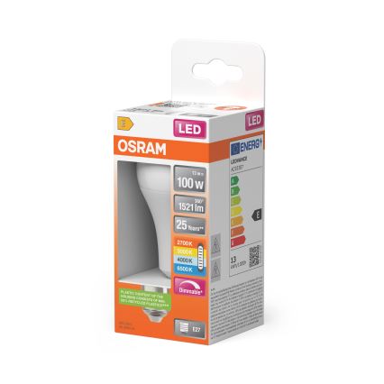 LED hämardatav pirn CLASSIC A60 E27/13W/230V 2700/3000/4000/6500K - Osram