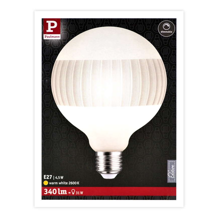 LED Hämardatav pirn CLASSIC G125 E27/4,5W/230V 2600K - Paulmann 28743
