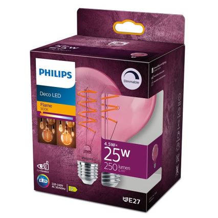 LED Hämardatav pirn DECO Philips G93 E27/4,5W/230V 1800K