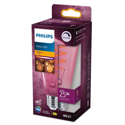 LED Hämardatav pirn DECO Philips ST64 E27/4,5W/230V 1800K