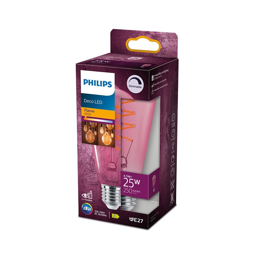 LED Hämardatav pirn DECO Philips ST64 E27/4,5W/230V 1800K
