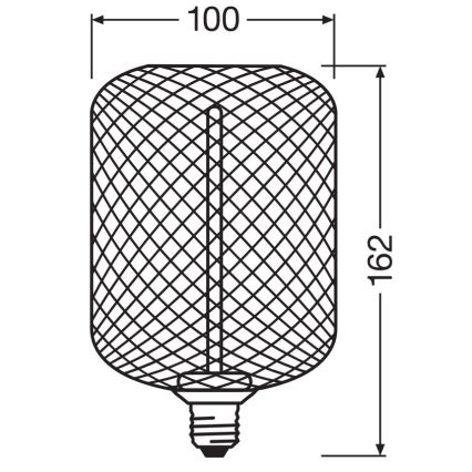 LED Hämardatav pirn DECOR FILAMENT E27/3,5W/230V 1800K kuldne - Osram