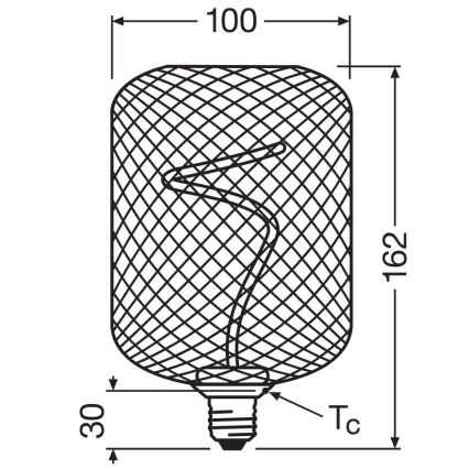 LED Hämardatav pirn DECOR FILAMENT E27/3,5W/230V 1800K kuldne - Osram