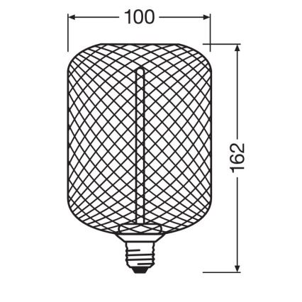 LED Hämardatav pirn DECOR FILAMENT E27/3,5W/230V 1800K must - Osram