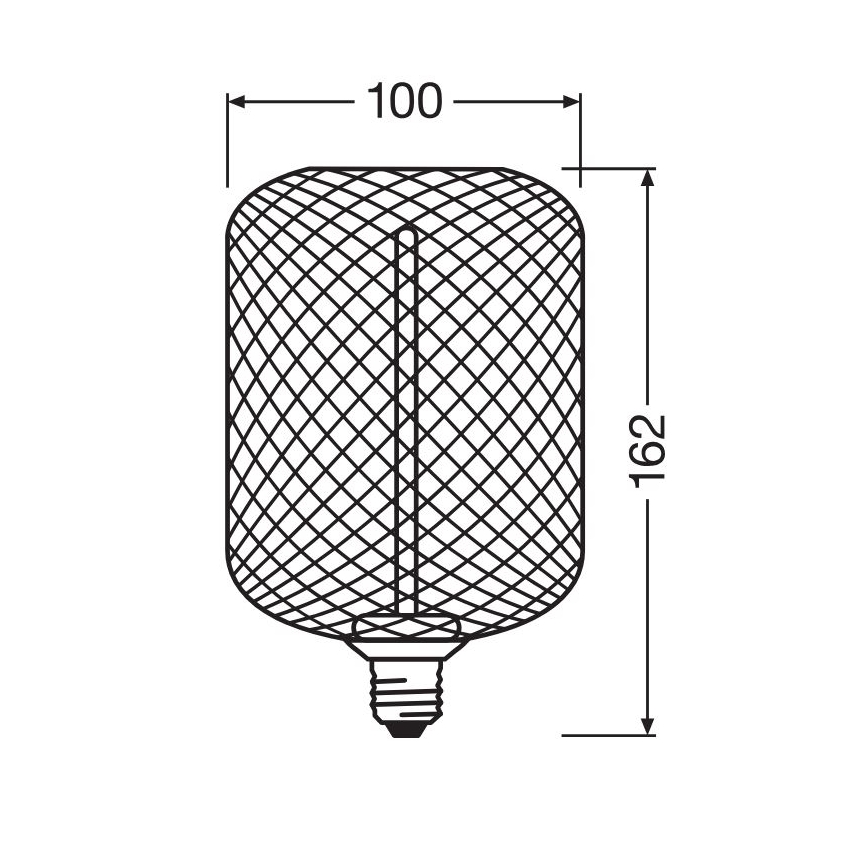 LED Hämardatav pirn DECOR FILAMENT E27/3,5W/230V 1800K must - Osram