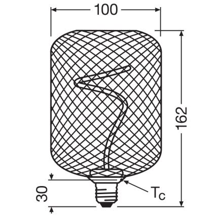 LED Hämardatav pirn DECOR FILAMENT E27/3,5W/230V 1800K must - Osram