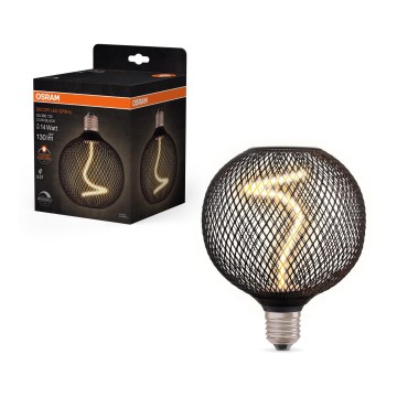 LED Hämardatav pirn DECOR FILAMENT G125 E27/3,5W/230V 1800K must - Osram