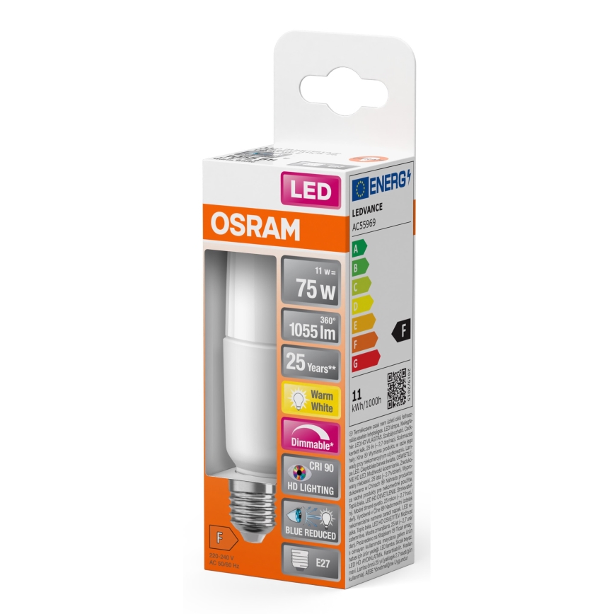 LED Hämardatav pirn E27/11W/230V 2700K CRI 90 - Osram