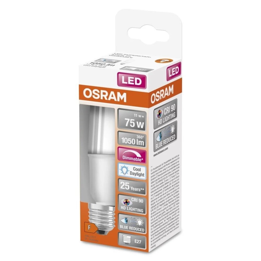 LED Hämardatav pirn E27/11W/230V 6500K CRI 90 - Osram