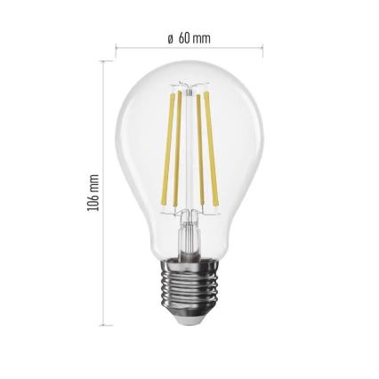 LED Hämardatav pirn FILAMENT A60 E27/7,5W/230V 4000K