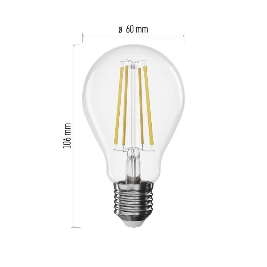 LED Hämardatav pirn FILAMENT A60 E27/7,5W/230V 4000K