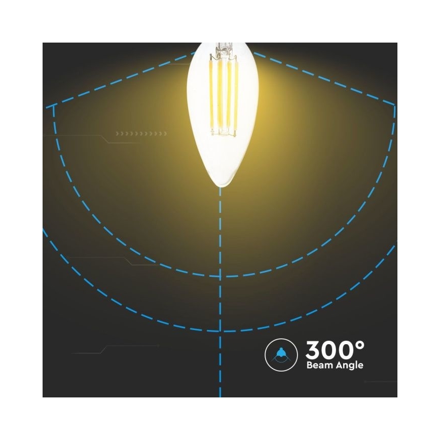 LED Hämardatav pirn FILAMENT E14/4W/230V 3000K