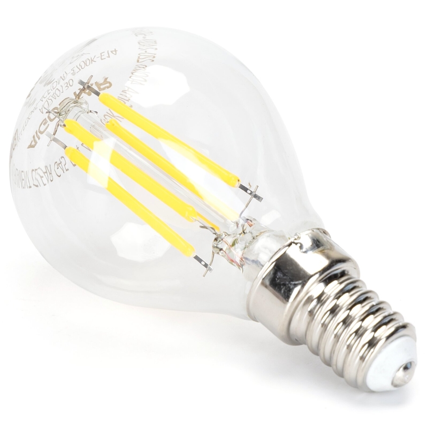 LED Hämardatav pirn FILAMENT G45 E14/4W/230V 6500K - Aigostar