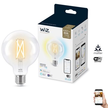 LED Hämardatav pirn FILAMENT G95 E27/6,7W/230V 2700-6500K CRI 90 Wi-Fi - WiZ
