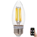 LED Hämardatav pirn FILAMENT MESH Nutikas C35 E27/4,5W/230V 2700-6500K - Aigostar