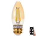 LED Hämardatav pirn FILAMENT MESH Nutikas C35 E27/4,5W/230V 2700-6500K - Aigostar