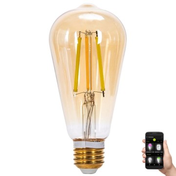 LED Hämardatav pirn FILAMENT MESH Nutikas ST64 E27/6W/230V 2700-6500K - Aigostar