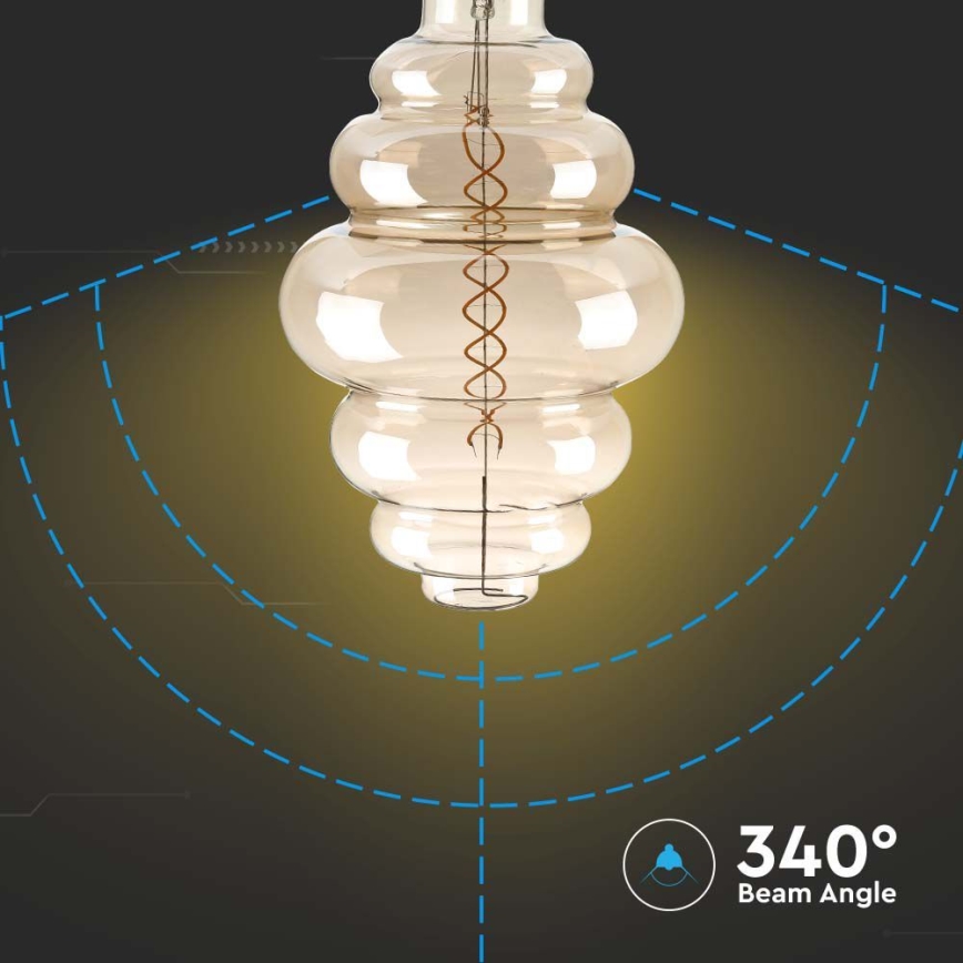 LED Hämardatav pirn FILAMENT S200 E27/8W/230V 1800K