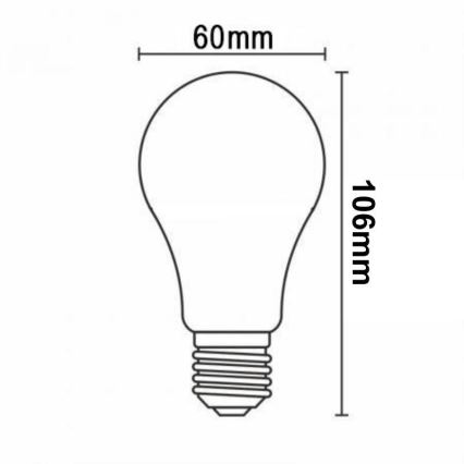 LED Hämardatav pirn FILAMENT VINTAGE A60 E27/12W/230V 2000K