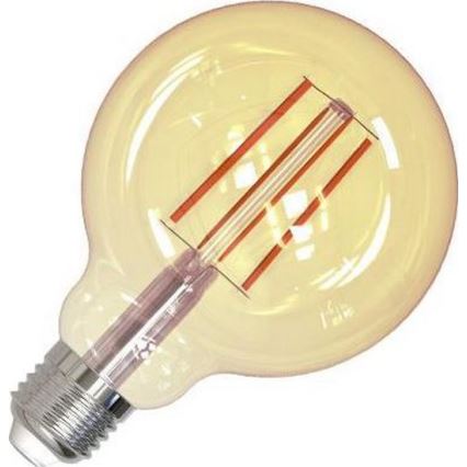 LED Hämardatav pirn FILAMENT VINTAGE G95 E27/12W/230V 2000K