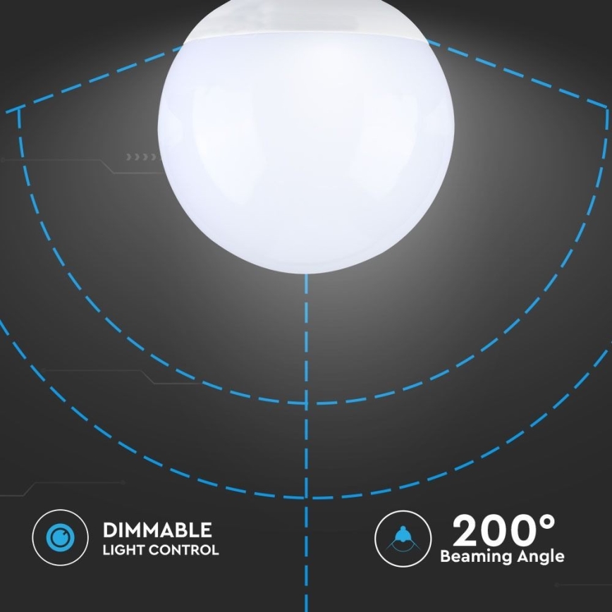 LED Hämardatav pirn G120 E27/13W/230V 6400K