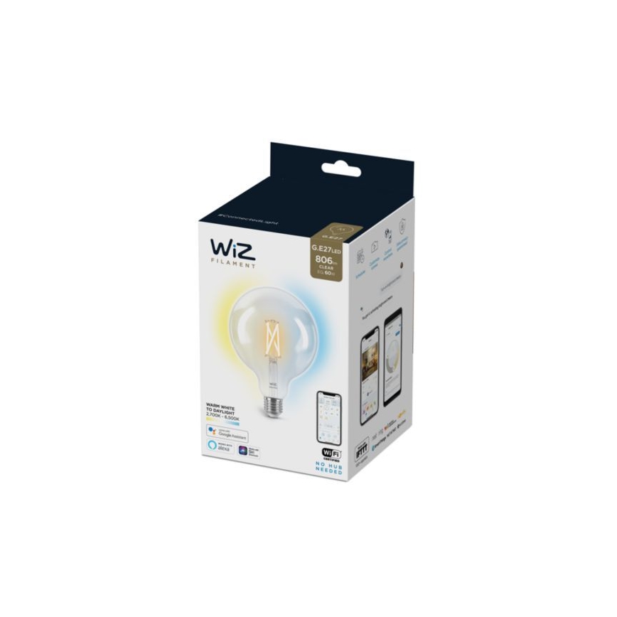 LED Hämardatav pirn FILAMENT G125 E27/7W/230V 2700-6500K CRI 90 Wi-Fi - WiZ