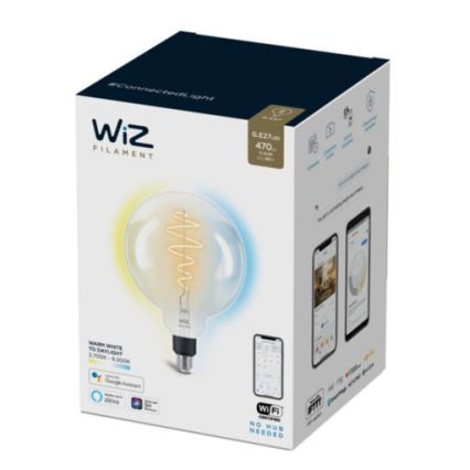 LED Hämardatav pirn FILAMENT G200 E27/6,5W/230V 2700-6500K CRI 90 Wi-Fi - WiZ