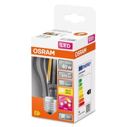 LED Hämardatav pirn GLOW DIM A60 E27/4W/230V 2200-2700K - Osram