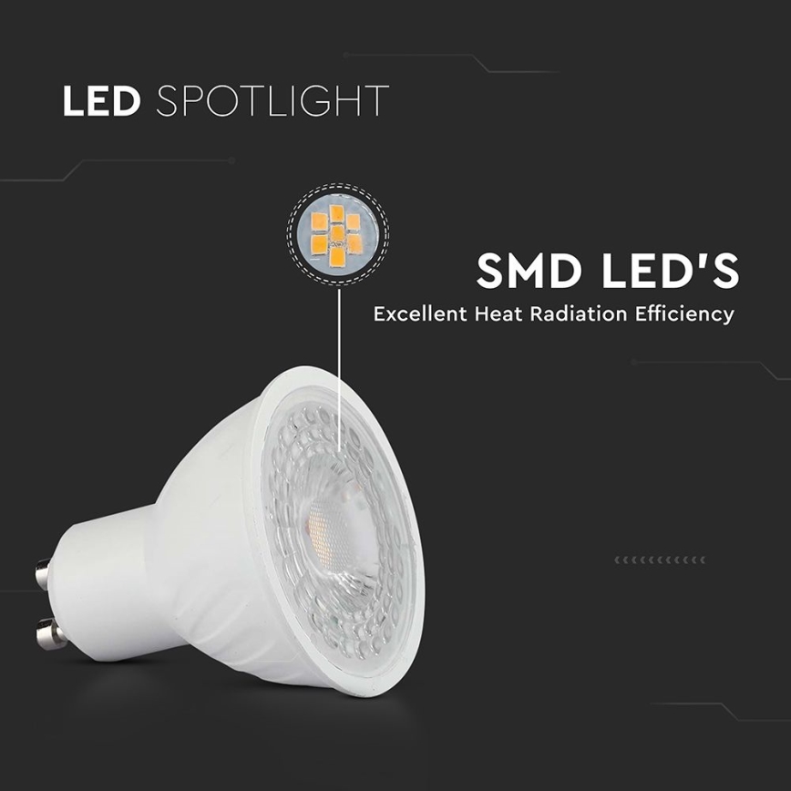 LED Hämardatav pirn GU10/6W/230V 6500K 38°