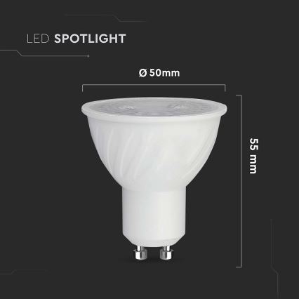 LED Hämardatav pirn GU10/6W/230V 6500K 38°