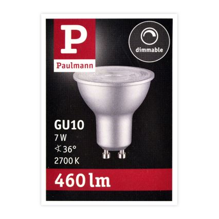 LED Hämardatav pirn GU10/7W/230V 2700K - Paulmann 28753