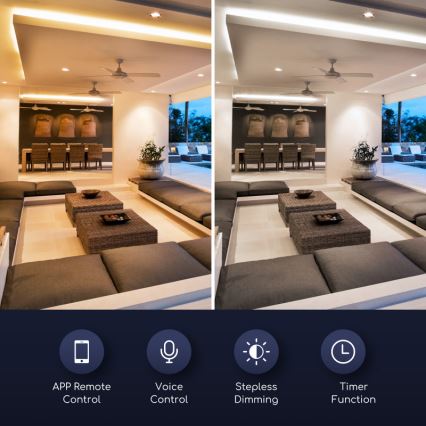 LED Hämardatav pirn GU10/7W/230V 3000-6500K Wi-Fi - Aigostar