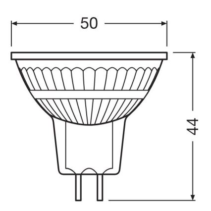LED hämardatav pirn GU5.3/3.4W/12V 2700K CRI 90 - Osram