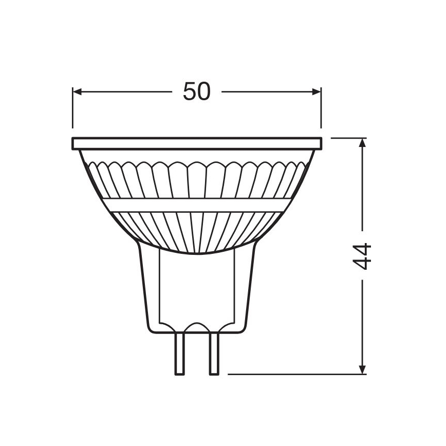 LED hämardatav pirn GU5.3/3.4W/12V 2700K CRI 90 - Osram
