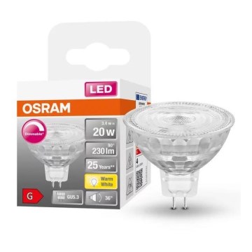 LED Hämardatav pirn GU5,3/3,4W/230V 2700K CRI 90 - Osram