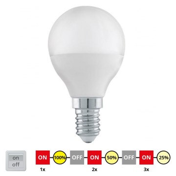 LED Hämardatav pirn P45 E14/6W/230V 3000K - STEPDIMMING - Eglo 54835