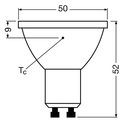 LED Hämardatav pirn PAR16 GU10/3,7W/230V 4000K CRI 90 - Osram